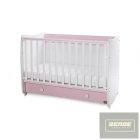 Lorelli Dream kiságy ,átalakítható,ringatható 60x120 cm-White Orchid Pink