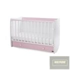 Lorelli Dream kiságy ,átalakítható,ringatható 60x120 cm-White Orchid Pink