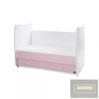 Lorelli Dream kiságy ,átalakítható,ringatható 60x120 cm-White Orchid Pink