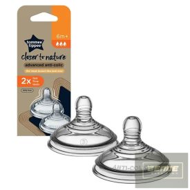   Tommee Tippee cumisüveg cumi Advanced anti colic 2 db gyors folyású 6m+