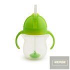 Munchkin itatópohár szívószálas súlyozott Tip and Sip 207ml 6hó zöld