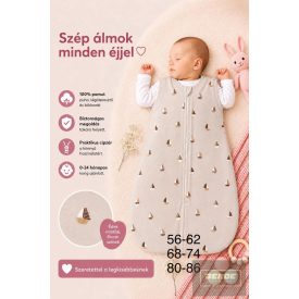 MM kisfiú ,vékony pamut hálózsák-bézs hajós