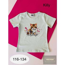 Killy , Cicás rövid ujjú  felső-halvány türkiz