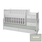 Lorelli Maxi Plus kombi ágy 70x160 -Milky & Milky Green ÚJ