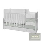 Lorelli Maxi Plus kombi ágy 70x160 -Milky & Milky Green ÚJ