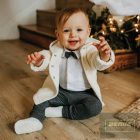 EEVI CEREMONY kisfiú pamut nadrág-melange gombokkal
