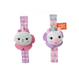   Bright Starts Csörgő karkötő rágókával 2db egyszarvú/láma 0hó+