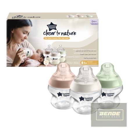 Tommee Tippee cumisüveg - CTN 3 db 150 ml pasztell 0+