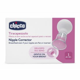   Chicco Mellbimbó kiemelő 1 db-os  AJÁNLOTT KOR: 0H +  lapos és befelé forduló bimbó kiemeléshez