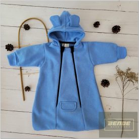   Zyzio&Zuzia Kapucnis meleg hordozóba köthető babazsák-kék (tavasz-ősz)