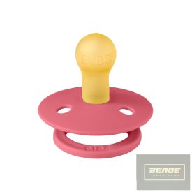   BIBS játszócumi - Colour natúr kaucsuk 0-6 hó korall 1 db tasakban