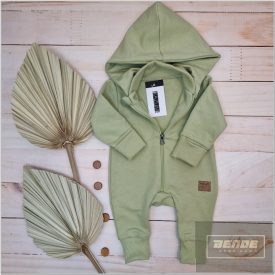 Z&Z Kazum pamut overál  levehető kapucnival/ olive green