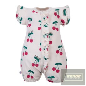 EEVI rövid ujjú napozó CHERRY Ecru
