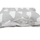 Prémium  laposfejűség elleni párna Grey White Big Clouds