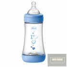 Chicco Perfect5 biofunkcionális cumisüveg 240 ml közepesen gyors  AJÁNLOTT KOR: 2H + kék