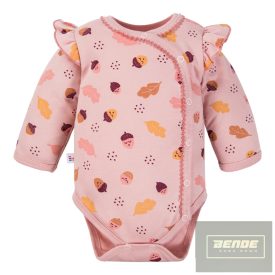   EEVI Fluffy Tails kislány hosszú ujjú átlapolós body rózsaszín