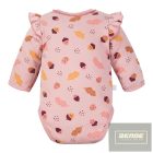 EEVI Fluffy Tails kislány hosszú ujjú átlapolós body rózsaszín