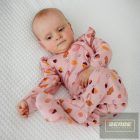 EEVI Fluffy Tails kislány hosszú ujjú átlapolós body rózsaszín