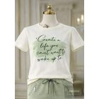 Killy zöld feliratos rövid ujjú felső -2026 tavasz