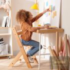 Kinderkraft etetőszék Enock fa -fekete