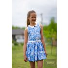 Chipi&Chips nagylány hagyma fazonú ruha -világoskék-mintás