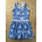 Chipi&Chips nagylány hagyma fazonú ruha -világoskék-mintás