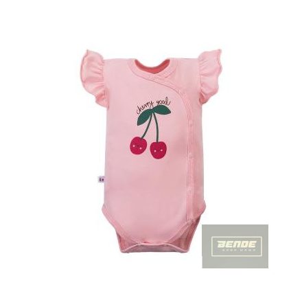 EEVI rövid ujjú átlapolós BODY CHERRY roz