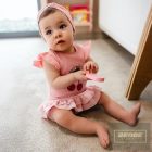 EEVI rövid ujjú átlapolós BODY CHERRY roz