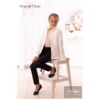 Chipi&Chips kislány vastag kardigán,fehér