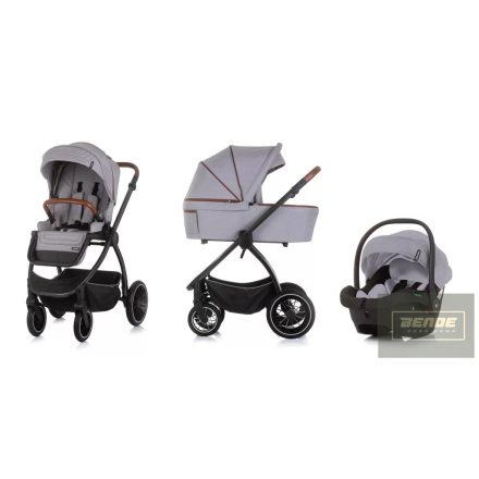 Chipolino Magnum 3az1-ben multifunkciós babakocsi - Cloud grey