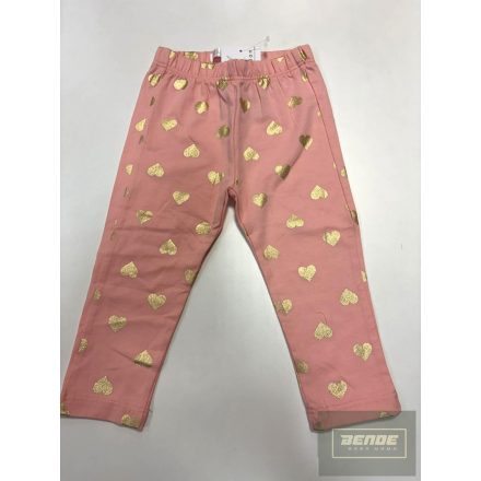 Chipi&Chips kislány pamut leggings arany szívecskékkel