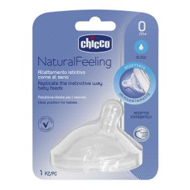   Chicco NaturalFeeling ferde etetőcumi 0hó+ (1 db) normál folyású