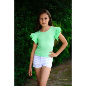 Chipi & Chips fodros ujjú nyári felső-almazöld