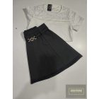 Chipi&Chip fehér rövid ujjú felső ,csipkebetéttel