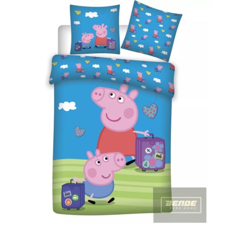 Peppa malac Travel gyerek ágyneműhuzat 100×135cm, 40×60 cm