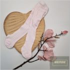 Zyzio&Zuzia Pamut harisnyanadrág jacquard mintával babáknak-púder 