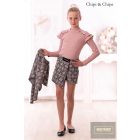 Chipi&Chips bordás,díszgombos  hosszu ujjú felső/bézs