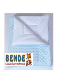 Minky ,téli ,vastag baba paplan 75 X 100 cm /kék-fehér