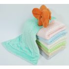 Minky ,téli ,vastag baba paplan 75 X 100 cm /kék-fehér