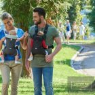 CHICCO Easy Fit textilhordozó 9kg-ig Dark beige  AJÁNLOTT KOR: 0H +  0 -9 kg testsúlyhoz