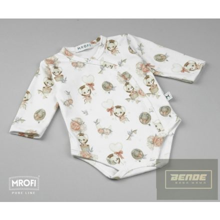 MROFI Little Mouse  ökopamut  hosszú  ujjú bady -átlapolós