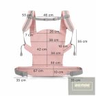 Kinderkraft kenguru Nino confetti pink 3hó-20kg