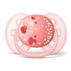 Philips AVENT SCF416/51 Ultrasoft mintás játszócumi 6-18 hó rózsaszín 1 db