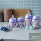 Tommee Tippee újszülött cumisüveg szett - Advanced Anti-Colic 9 db-os lila  0+