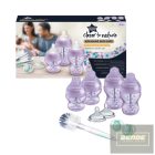 Tommee Tippee újszülött cumisüveg szett - Advanced Anti-Colic 9 db-os lila  0+