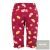EEVI Fluffy Tails kislány leggings -bordó mintás