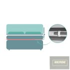 Fillikid leesésgátló - boxspring-ágyra is - Lara 150x60cm szürke 289-60-07