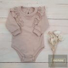 Zyzio&Zuzia  kislány fodros body -bézs álom