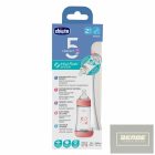 Chicco Perfect5 biofunkcionális cumisüveg 240 ml közepesen gyors  AJÁNLOTT KOR: 2H + rózsaszín