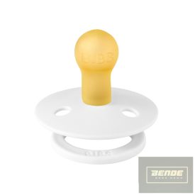   BIBS játszócumi - Colour natúr kaucsuk 0-6 hó hófehér 1 db